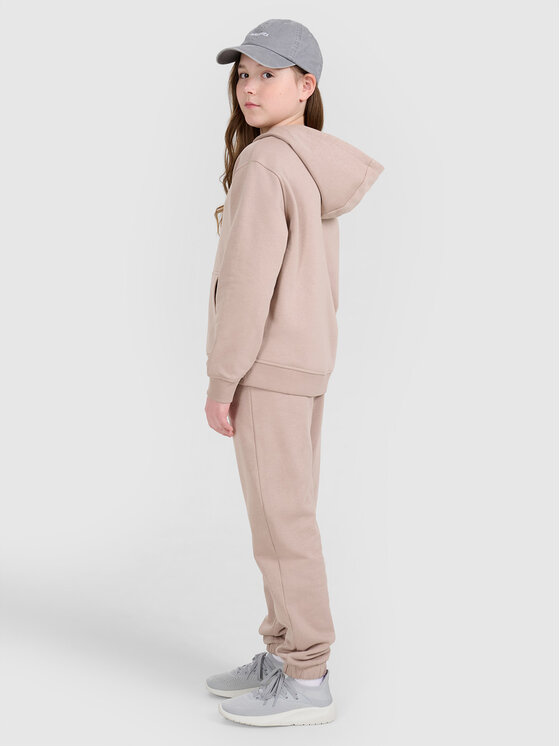 4F 4F Spodnie dresowe BASIC+ Beżowy Regular Fit