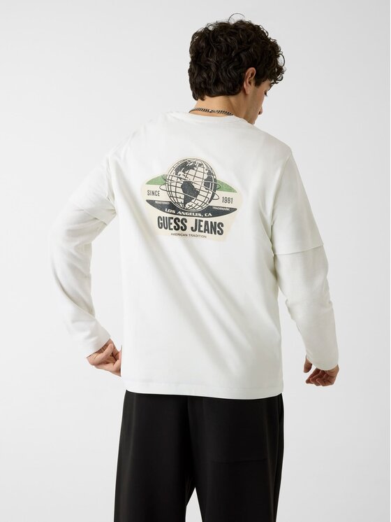 Guess Guess T-Shirt 183249 Bílá Classic Fit