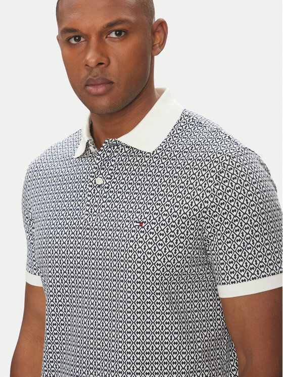 Tommy Hilfiger Tommy Hilfiger Pólóing Interlock MW0MW39234 Sötétkék Regular Fit