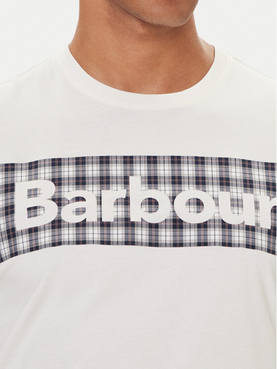 Barbour Barbour T-Shirt MTS1496WH32 Bílá Regular Fit