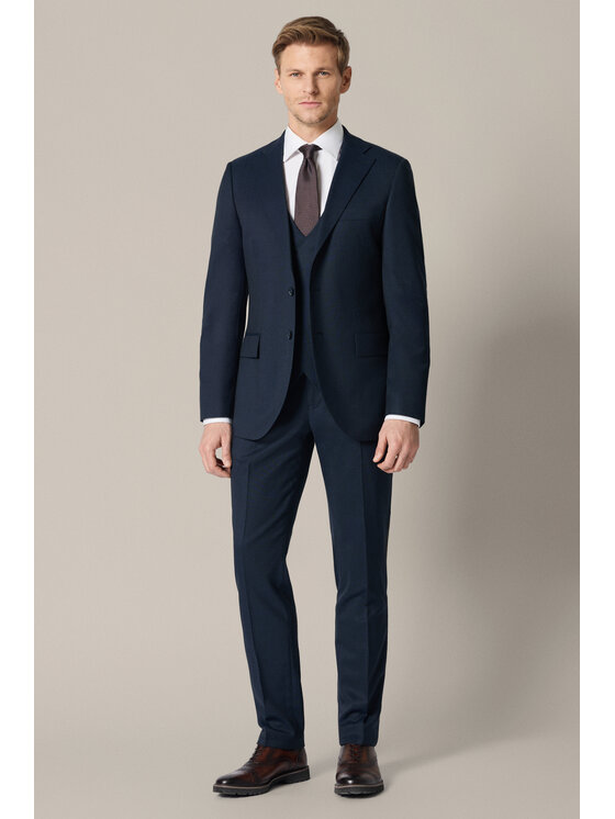 Lancerto Lancerto Garnitur Cabra GA073126000017 Granatowy Slim Fit