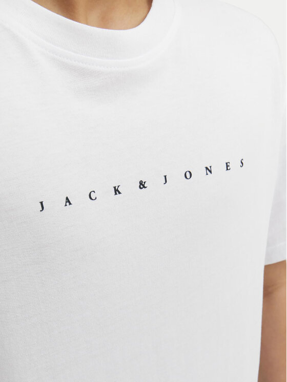 Jack&Jones Junior Jack&Jones Junior Majica Star 12237435 Bela Relaxed Fit