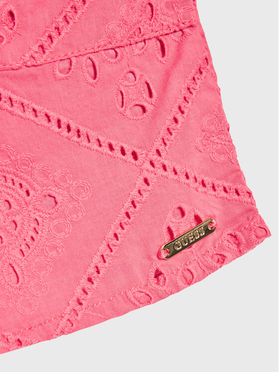 Guess Guess Шорти от плат J3GD04 WFGJ0 Розов Relaxed Fit