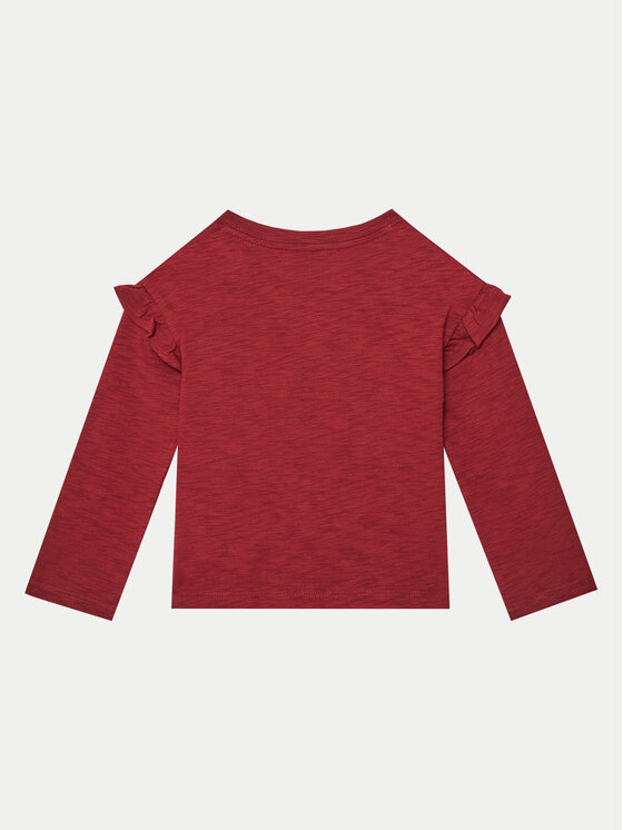 Gap Gap Bluzka 626254 Bordowy Regular Fit