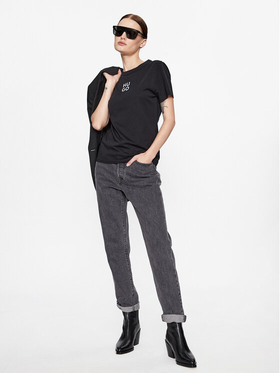 Hugo Hugo T-krekls Classic 50500464 Melns Relaxed Fit