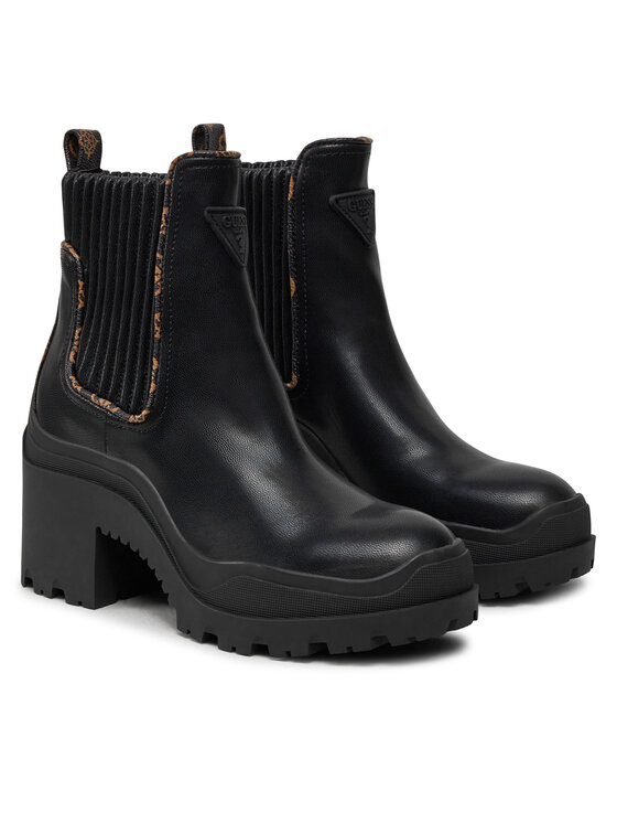 Guess Guess Μποτάκια Yvetten FLFYTT ELE10 Μαύρο