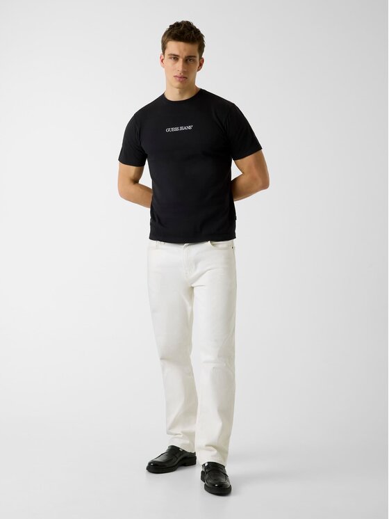 Guess Jeans Guess Jeans T-Shirt M6GIZ3 KE942 Černá Regular Fit