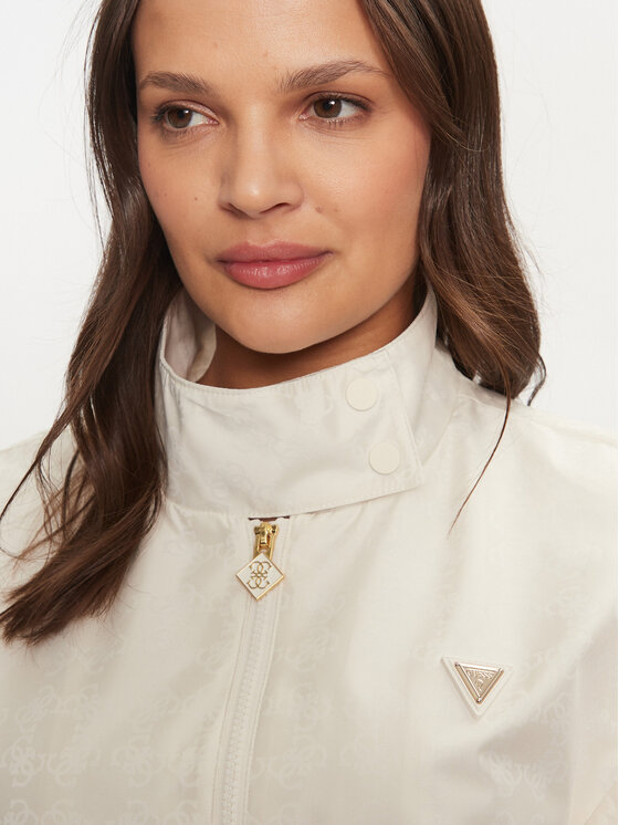 Guess Guess Demisezoninė striukė V4BQ24 WGLW2 Balta Regular Fit