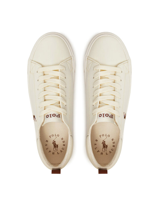 Polo Ralph Lauren Polo Ralph Lauren Πάνινα παπούτσια Prestyn RL01240110 Εκρού