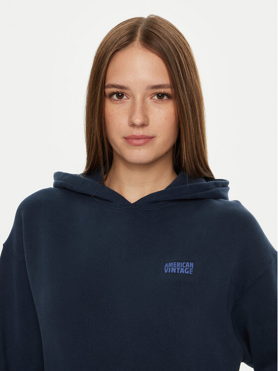 American Vintage American Vintage Sweatshirt Izubird IZU03DH24 Dunkelblau Regular Fit