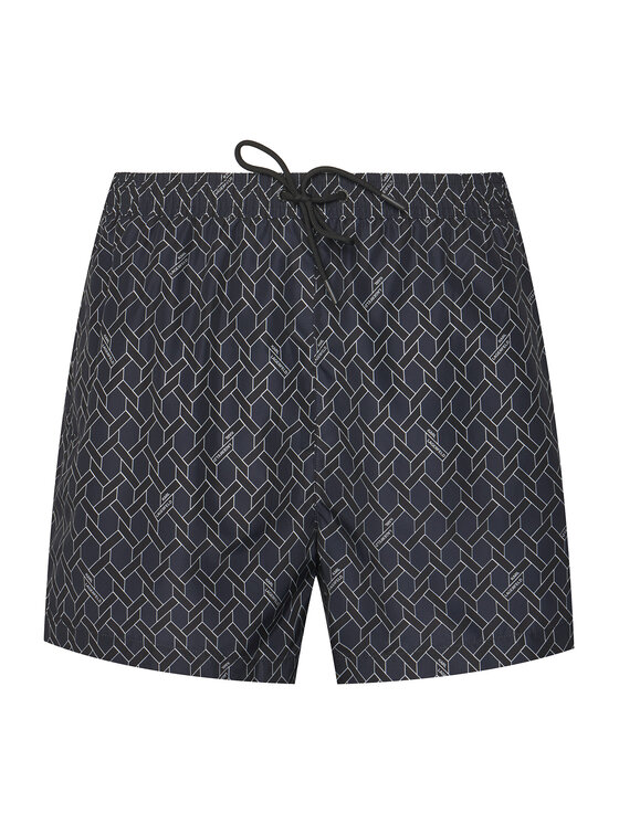 KARL LAGERFELD Szorty kąpielowe B1M46003 Granatowy Regular Fit