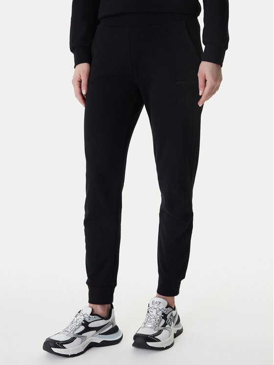 EA7 Emporio Armani EA7 Emporio Armani Džemperis ar kapuci 7W000953 AF15831 Melns Regular Fit