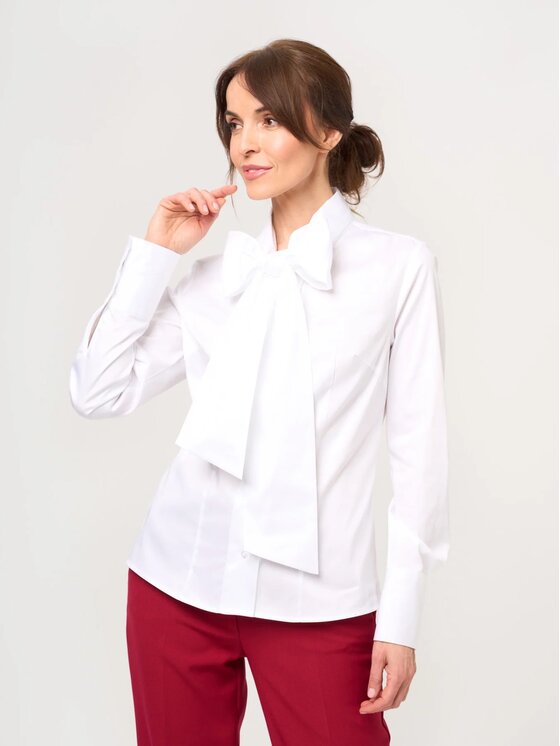Willsoor Willsoor Koszula 60261 Biały Slim Fit
