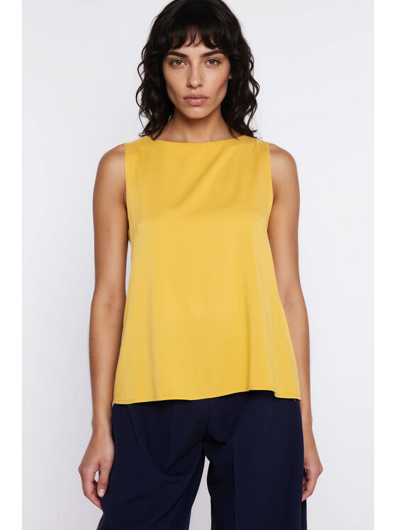 NIFE NIFE Halenka B224 Žlutá Modern Relaxed Fit