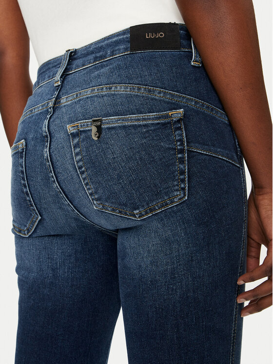 Liu Jo Liu Jo Jeans hlače UF4012 D4615 Modra Slim Fit