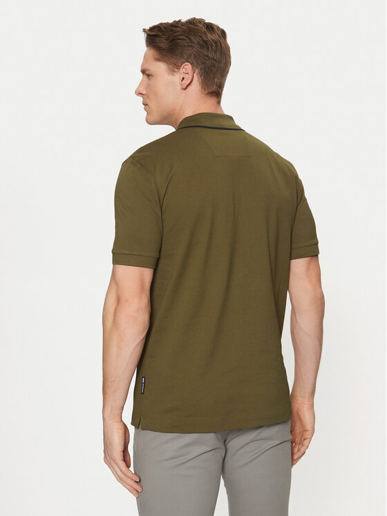 BOSS BOSS Polo marškinėliai PORSCHE X PORSCHE 50531463 Chaki Regular Fit