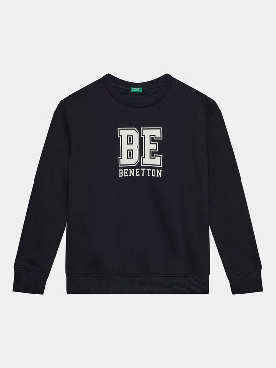 United Colors Of Benetton United Colors Of Benetton Majica dugih rukava 3EB5C10EJ Crna Regular Fit