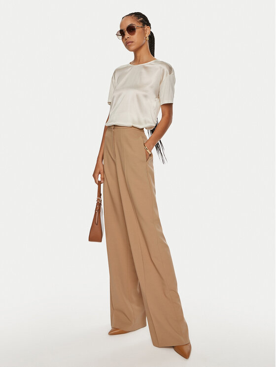 BOSS Boss Тишърт Esandy 50457656 Екрю Relaxed Fit