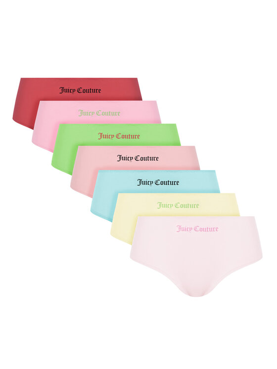 Juicy Couture Juicy Couture Klasikinių kelnaičių rinkinys (7 vnt.) JCTBX225956 Spalvota