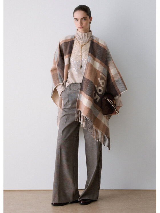 Liu Jo Liu Jo Poncho 2F6041T274200005 Beige Regular Fit