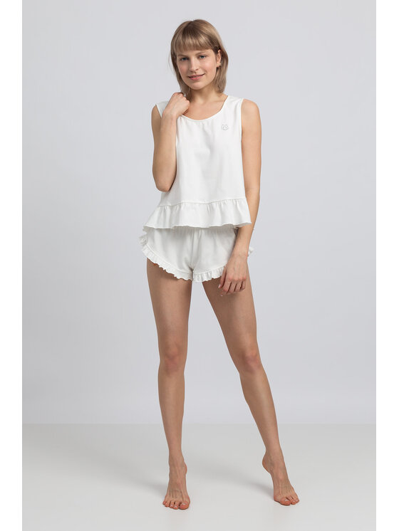LaLupa LaLupa Koszula nocna LA052 Biały Comfortable Fit