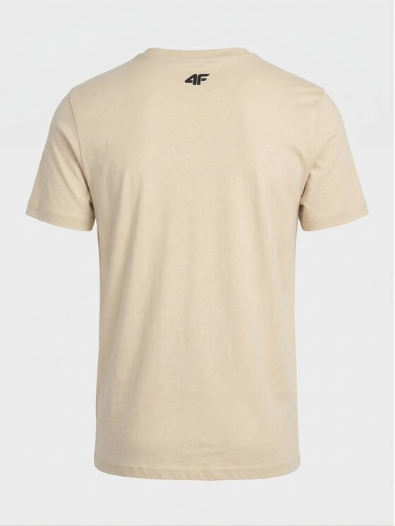 4F 4F T-Shirt Z-TTSHM3947-3-S Biały Regular Fit