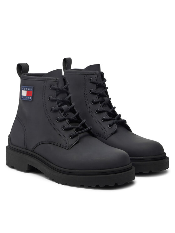 Tommy Jeans Tommy Jeans Schnürstiefeletten EM0EM01447 Schwarz