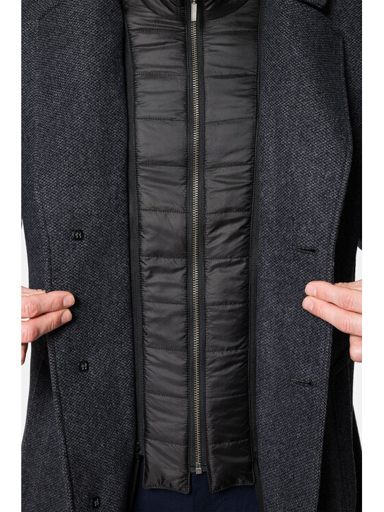 Lancerto Lancerto Płaszcz wełniany Engelberg KU054222000006 Szary Regular Fit