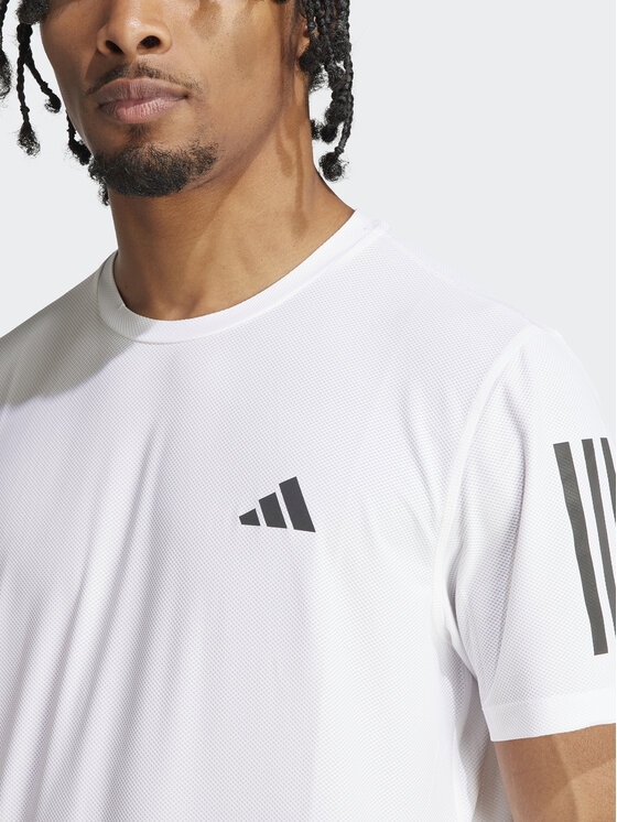 adidas adidas Techniniai marškinėliai Own the Run IK7436 Balta Regular Fit