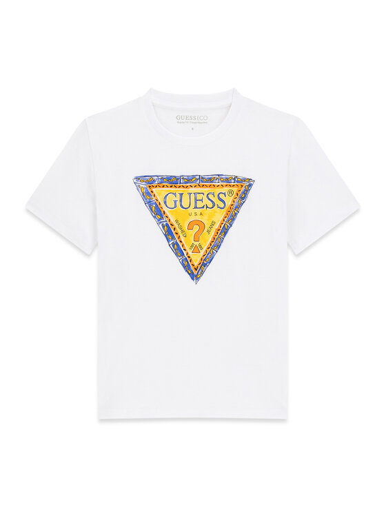 Guess Guess T-Shirt L6GI00 K8HM4 Bílá Regular Fit