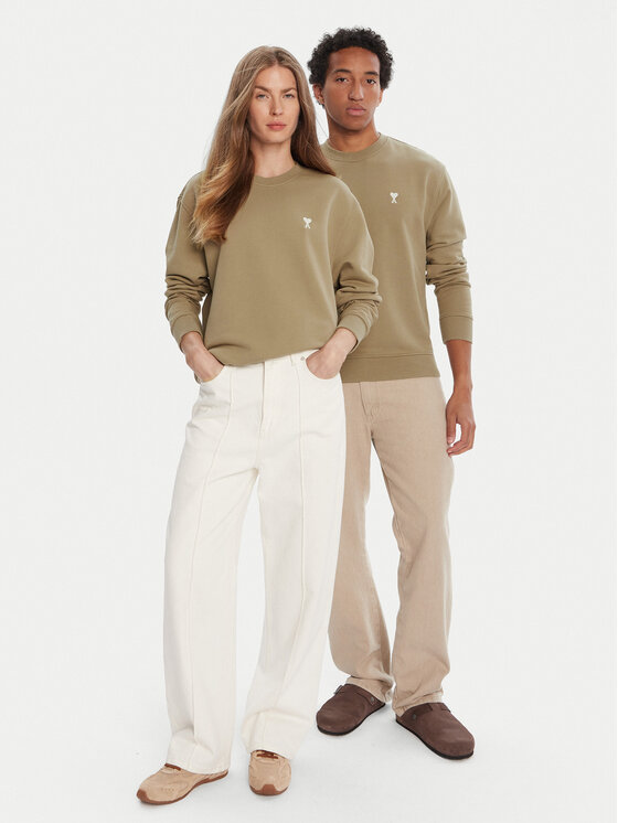 AMI Paris AMI Paris Pulóver HSW060.730 Khaki Regular Fit