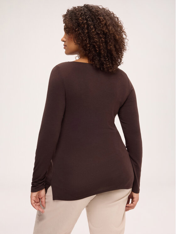 Fiorella Rubino Fiorella Rubino T-Shirt G0EDL009352N022 Brązowy Regular Fit