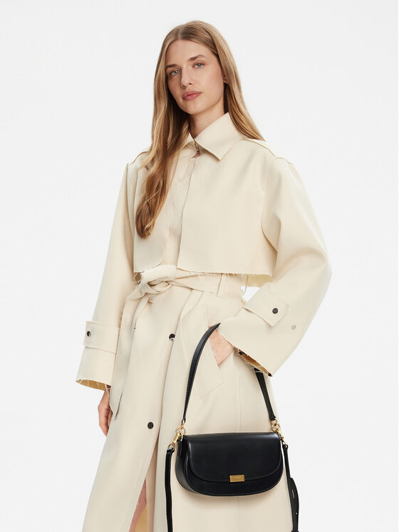 Tommy Hilfiger Tommy Hilfiger Ročna torba Iconic Leather Crossover AW0AW18204 Črna