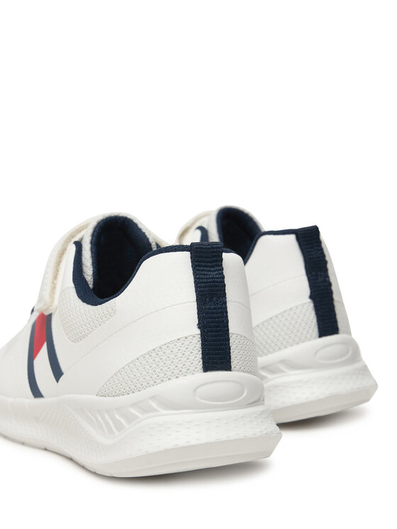 Tommy Hilfiger Tommy Hilfiger Sneakers Flag Low Cut Lace-Up/Velcro T1X9-34369-1843 S Bianco