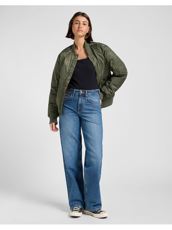 Lee Lee Jeansy RIDER LOOSE Niebieski Loose Fit