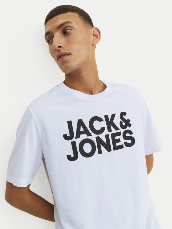 Jack&Jones Jack&Jones Majica Corp Logo 12151955 Bela Standard Fit