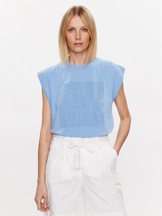 Marc Aurel T-Shirt 7446 7000 73589 Blau Regular Fit | Modivo.de
