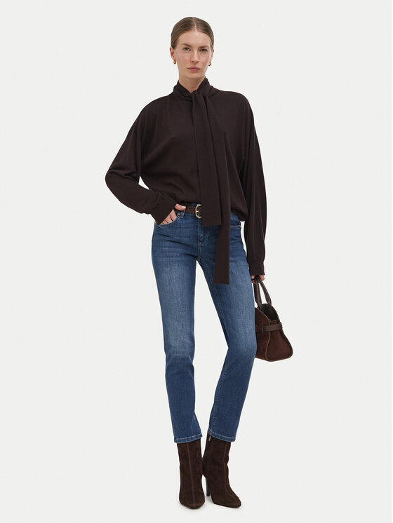 Liu Jo Liu Jo Sveter WF6445 MA16R Tmavo hnedá Regular Fit