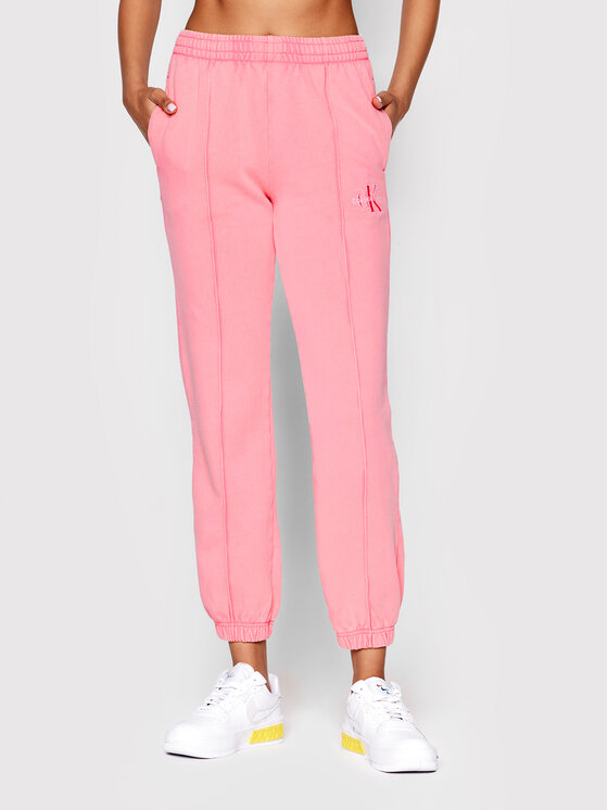 Calvin Klein Jeans Pantaloni da tuta J20J218464 Rosa Regular Fit • Modivo.it