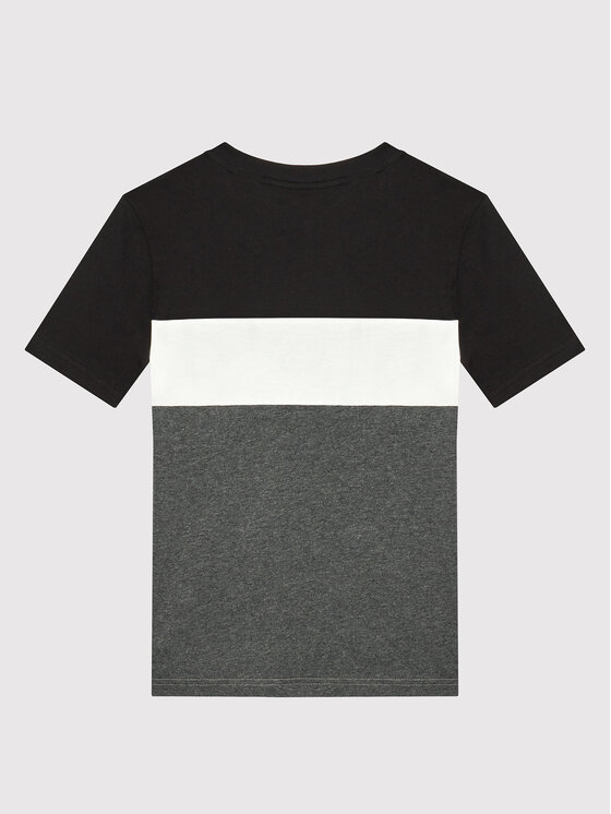 T-shirt Colorblock HA4025 Nero Regular Fit