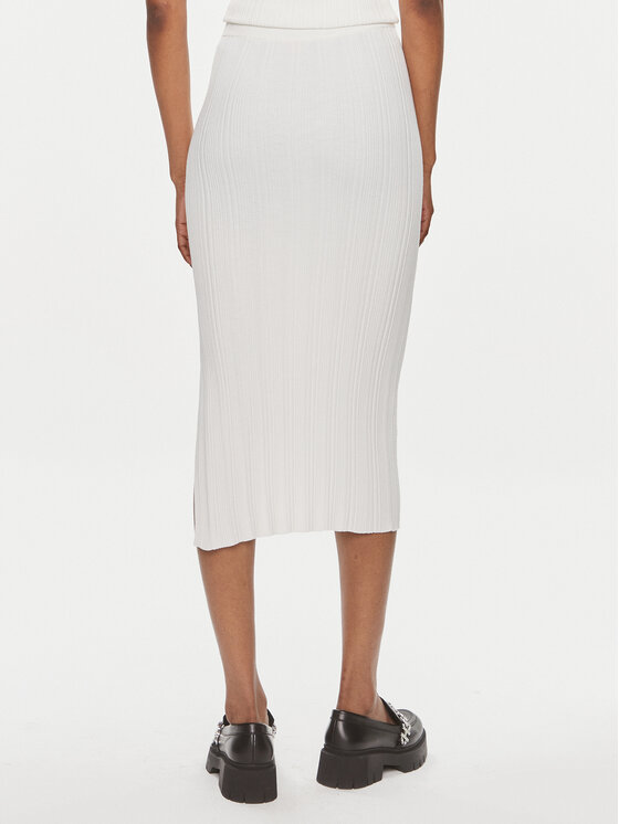 HUGO Hugo Spódnica ołówkowa Sareplie 50514292 Écru Slim Fit
