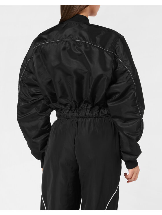 Plein Sport Plein Sport Kurtka bomber 23217 Czarny Regular Fit