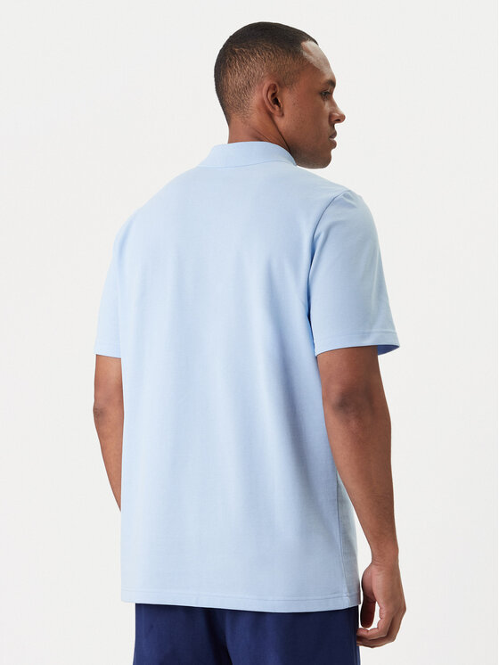 adidas adidas Polo Small Logo Pique KS5530 Błękitny Regular Fit