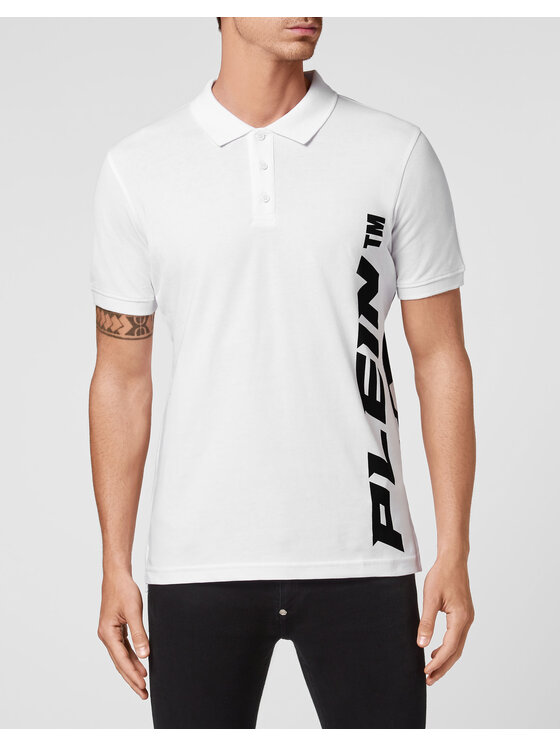PHILIPP PLEIN PHILIPP PLEIN Polokošeľa 6277 Biela Slim Fit