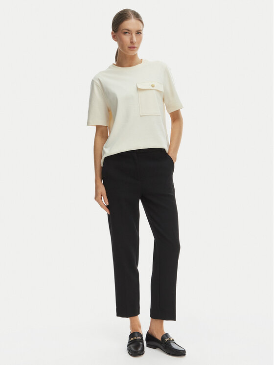 Tommy Hilfiger Tommy Hilfiger T-Shirt WW0WW49249 Beżowy Relaxed Fit