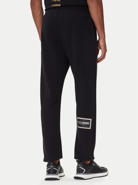 Plein Sport Plein Sport Spodnie dresowe PAEC MJT2607 STE003N Czarny Regular Fit