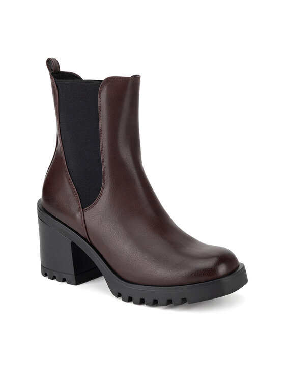 Jenny Fairy Jenny Fairy Klassische Stiefeletten WYL3917-1 Dunkelrot