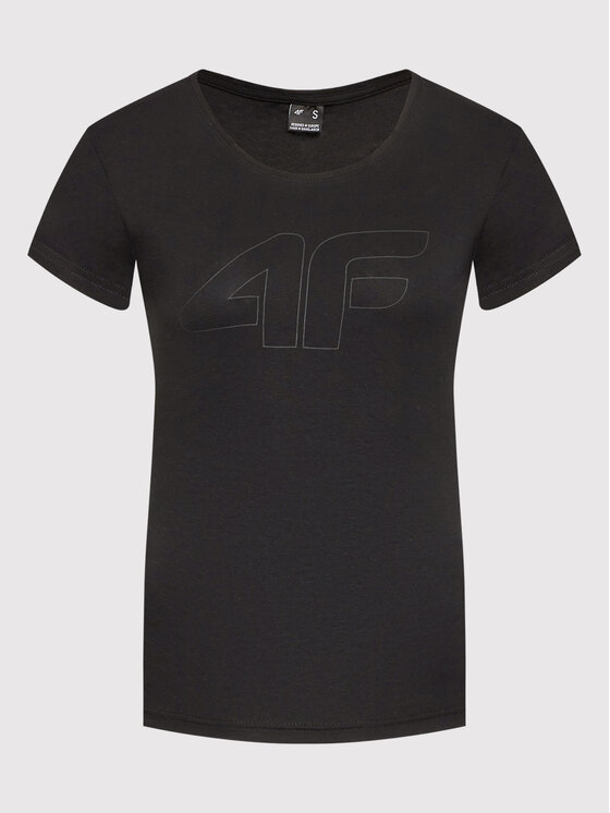 4F 4F T-Shirt H4L22-TSD353 Czarny Regular Fit