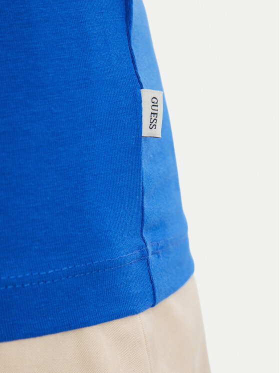 Guess Jeans Guess Jeans Póló W6YI16 K3995 Kék Slim Fit
