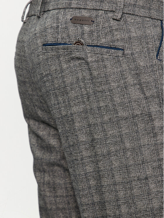 Bugatti Bugatti Chino kalhoty 4890 26350 Šedá Slim Fit